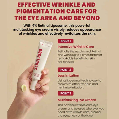 K-SECRET SEOUL Eye Cream with 4% Retinal Liposome & Fermented Bean